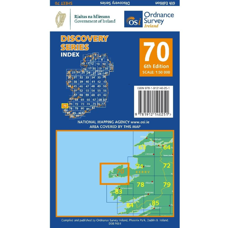 OSI Discovery Series Sheet 70 Lamfold Kerry. 6th Edition 2022-1
